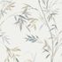 Non-woven wallpaper bamboo look white grey beige 10388-38 3