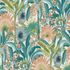 Non-woven wallpaper jungle cream turquoise orange 10390-18 3