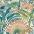 Non-woven wallpaper jungle cream turquoise orange 10390-18 4