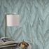 Non-woven wallpaper leaves jungle green grey 10391-35 1