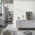 Non-woven wallpaper textile look plain white 10393-01 2