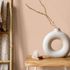 Non-woven wallpaper textile look plain pink 10393-23 1