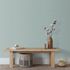 Non-woven wallpaper textile look plain blue grey 10393-35 1