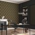 Vliestapete Ornamente Schwarz Gold Metallic 10288-15 Raum 1