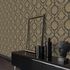 Vliestapete Ornamente Schwarz Gold Metallic 10288-15 Zimmer 3