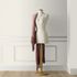Non-woven wallpaper checkered quilted cream gloss 10289-02 3