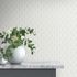 Non-woven wallpaper feathers white silver metallic 10346-31 3