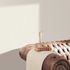 Non-woven wallpaper fabric look beige glitter 10351-14 3