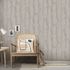 Vliestapete Streifen Shabby Beige Silber Metallic 10347-11 Raum 1