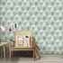 Non-woven wallpaper jungle green white metallic 10350-07 1