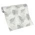 Non-woven wallpaper jungle leaves white grey black 10350-10 5