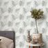 Non-woven wallpaper jungle leaves white grey black 10350-10 3