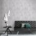 Vliestapete Floral Struktur Grau Silber Metallic 10380-10 Raum 1