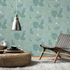 Non-woven wallpaper jungle green white glitter 10381-07 3