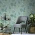Non-woven wallpaper jungle green white glitter 10381-07 1