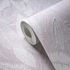 Vliestapete Blattmuster Lila Silber Metallic 39654-4 Detail 3