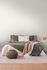 Vliestapete Uni Struktur Textiloptik Creme Weiß 39655-3 Schlafzimmer 1
