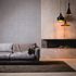 Vliestapete Kreise Grau Blau Silber Metallic 39656-1 Wohnzimmer 5