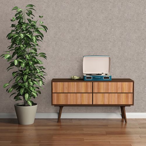 Vliestapete Kreise Braun Silber Metallic 39656-2 Zimmer