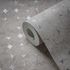 Vliestapete Kreise Beige Silber Metallic 39656-3 Detail 3