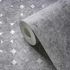 Vliestapete Kreise Grau Silber Metallic 39656-5 Detail 3