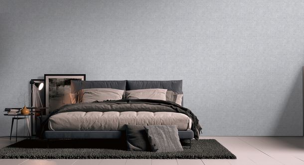 Vliestapete Kreise Hellgrau Silber Metallic 39656-6 Schlafzimmer