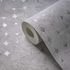 Vliestapete Kreise Hellgrau Silber Metallic 39656-6 Detail 3