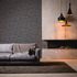 Vliestapete Used-Look Schwarz Silber Metallic 39657-6 Wohnzimmer 1