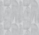 Non-woven wallpaper leaves abstract light grey 39658-2 2