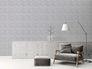 Non-woven wallpaper leaves abstract light grey 39658-2 5