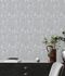 Non-woven wallpaper leaves abstract light grey 39658-2 7