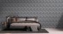 Non-woven wallpaper leaves abstract beige black 39658-3 1