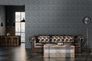 Non-woven wallpaper leaves abstract black grey 39658-4 1