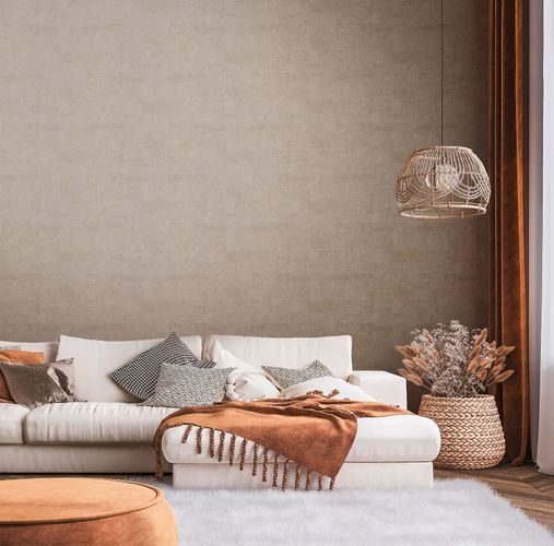 Vliestapete Fliesen Gold Braun Metallic 39671-1 Zimmer