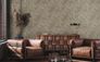 Vliestapete Blumen Grau Braun Gold Metallic 39650-1 Wohnzimmer 1
