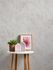 Vliestapete Blumen Grau Beige Rose Metallic 39650-3 Raum 4
