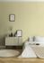 Vliestapete Einfarbig Leinenoptik Gelb 39651-3 Schlafzimmer 1