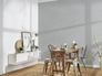 Vliestapete Einfarbig Leinenoptik Grau 39651-5 Esszimmer 4