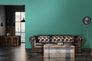 Vliestapete Einfarbig Leinenoptik Grün Türkis 39652-3 Wohnzimmer 5