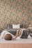 Vliestapete Floral Dschungel Schwarz Beige Rot 39653-1 Schlafzimmer 1