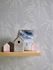 Vliestapete Blattmuster Grau Gold Metallic 39654-1 Raum 4
