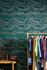 Non-woven wallpaper waves green gold metallic 39659-3 6