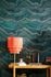 Non-woven wallpaper waves green gold metallic 39659-3 8