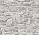 Non-woven wallpaper 3D stone dark grey white 38815-2 4
