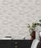 Vliestapete Backsteinoptik Struktur Creme Grau 38812-3 Raum 1