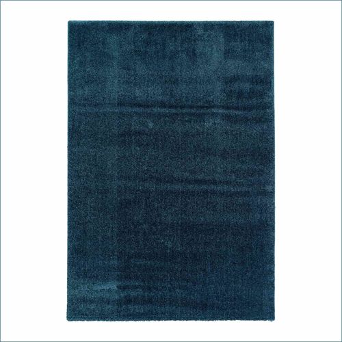 Teppich Savona einfarbig dunkelblau Hochflor Astra