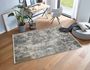 Teppich Positano Shabby anthrazit creme Kurzflor Astra Raum 6