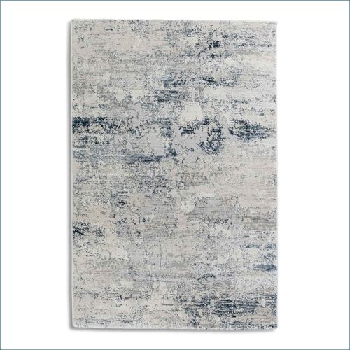 Teppich Antea Vintage Shabby blau creme Kurzflor Astra