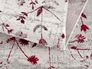 Teppich Antea Blumen rot Kurzflor pflegeleicht Astra Ecke Detail Zoom 14