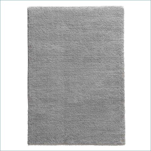 Teppich Salerno einfarbig hellgrau Hochflor Astra